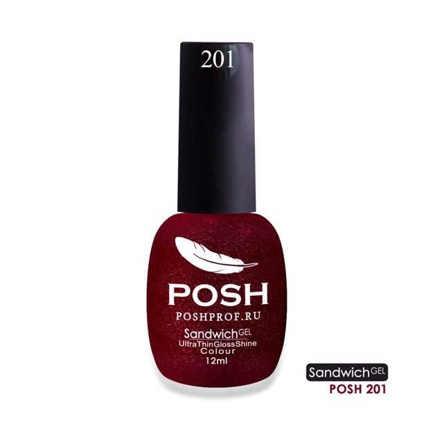 Гель-Лак SANDWICH GEL POSH 201 (с микро-частицами)2