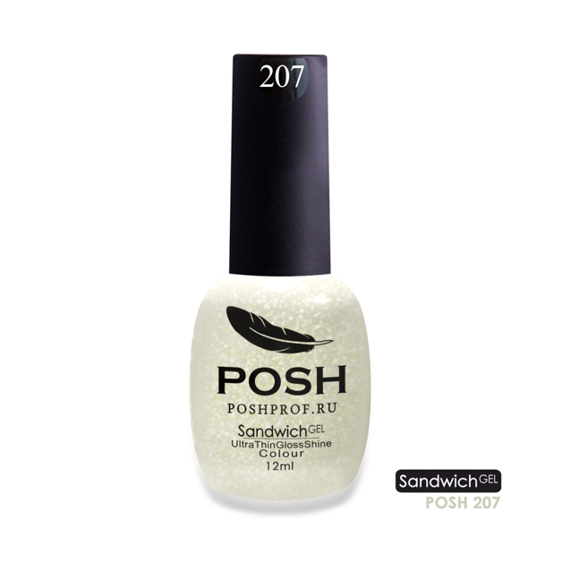 Гель-Лак SANDWICH GEL POSH 207 (с микро-частицами)2