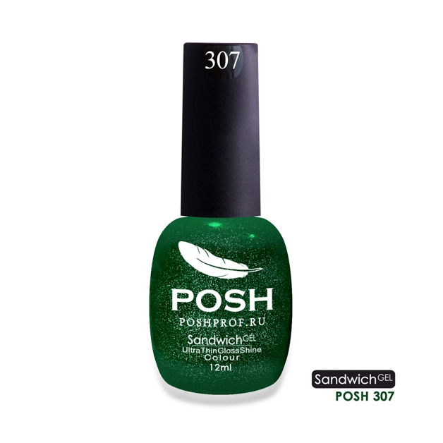 Гель-Лак SANDWICH GEL POSH 307 (насыщенные частицы)2