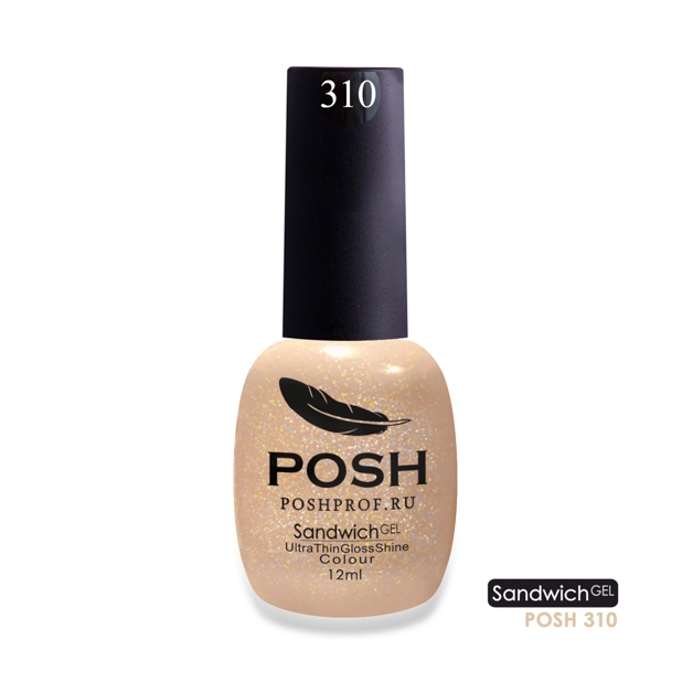 Гель-Лак SANDWICH GEL POSH 310 (насыщенные частицы)2